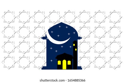 islamic background.Abstract background with traditional ornament. Vector illustration. 