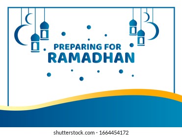 Antecedentes islámicos.ramadhan kareem fondo.preparación para la ilustración ramdhan.vector
