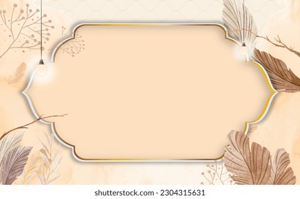 Arrière-plan islamique avec Thème Minimaliste avec Zone de texte Espace pour Copie, ce Arrière-plan pour Salutations, Invitation, Carte. Arrière-plan Image Vectorielle Islami