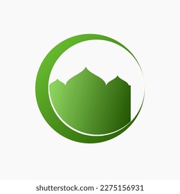 islamic badge design with smooth gradient. arabic design icon element. suitable for celebration, banner, decoration, background, sign, label, sticker, ramadan design, greeting card