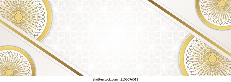 Diseño de fondo de banner islámico para Ramadan Kareem