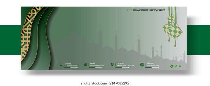 islamic banner background ramadan concept