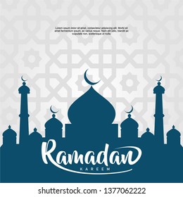 Islamic banner background Ramadan Kareem - Vector