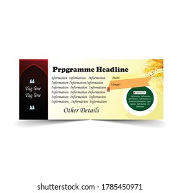 Islamic Banner Design template, easy editable