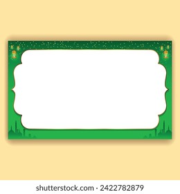 banner islámico para el diseño de ramadán