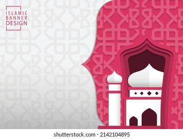 Islamic Banner Template. Billboard, Poster, Social Media, Greeting Card Template 9