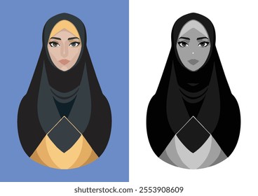 Islamic  Beautiful Woman Hijab Model