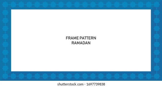
ISLAMIC BLUE RAMADAN VECTOR FRAME FOR RAMADAN KAREEM