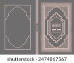 Islamic Book Cover Editable Vector Design