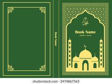 Islamic Book Cover Editable Vector Design