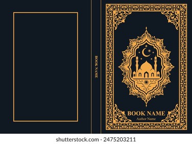 Islamic Book Cover Editable Vector Design
