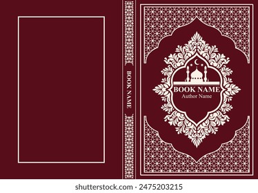 Islamic Book Cover Editable Vector Design
