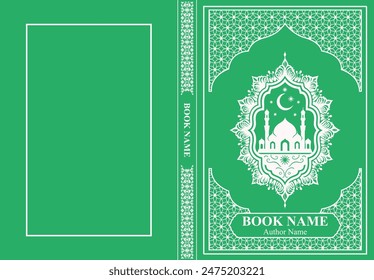 Islamic Book Cover Editable Vector Design