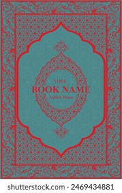 Islamic book cover, flyer editable vector design