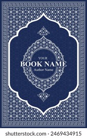 Islamic book cover, flyer editable vector design
