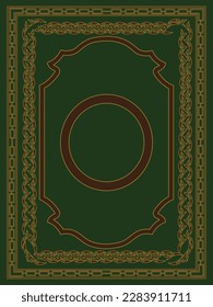 islamic book cover with unique design eps 10