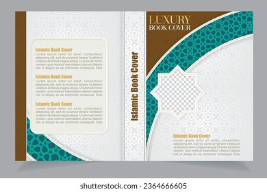 Islamic book cover, book cover, vector, book, logo,