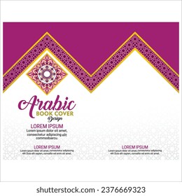Islamisches Buchkreuz-Design, arabisches Buchcover-Design 