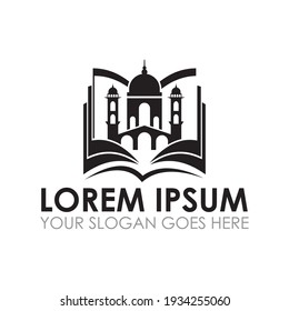 islamic book vector , religion logo