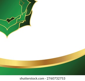 Islamic Border Background frame vector illustration. Good for banner, poster, greeting card, party card, invitation, template, advertising, campaign, and social media.