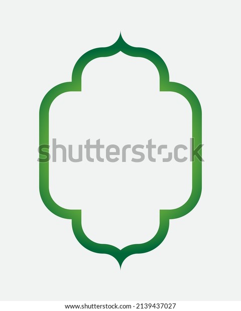 Islamic border frame, element design for
islamic background.