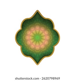 Islamic border and frame graphic or clipart design