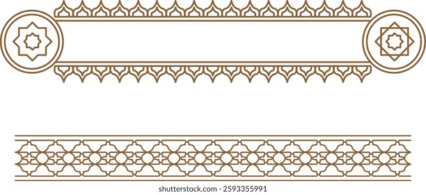 Islamic Border Line art Decoration