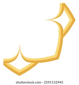 Islamic border ornament edge gold color