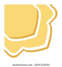Islamic border ornament edge gold color