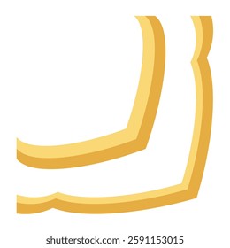 Islamic border ornament edge gold color