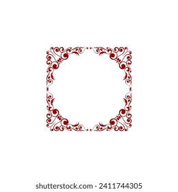 Islamic border ornament template border