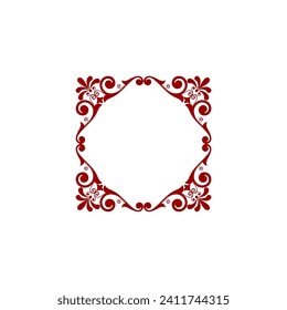 borde de la plantilla de ornamento de frontera islámica