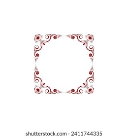 Islamic border ornament template border
