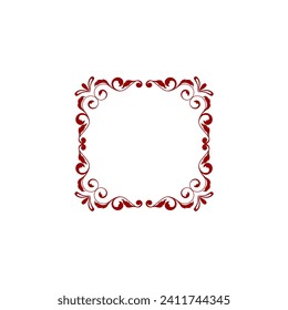 Islamic border ornament template border