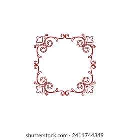 Islamic border ornament template border