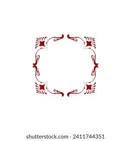 borde de la plantilla de ornamento de frontera islámica