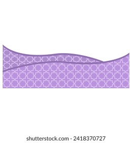 Islamic border with pattern ornament