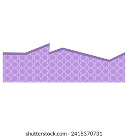 Frontera islámica con adorno de patrones