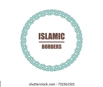 Islamic border. vector illustration