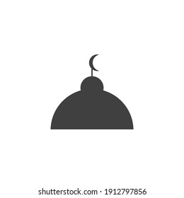 Islamic building icon logo Concept creative symbol minimalist abstract  vector illustration