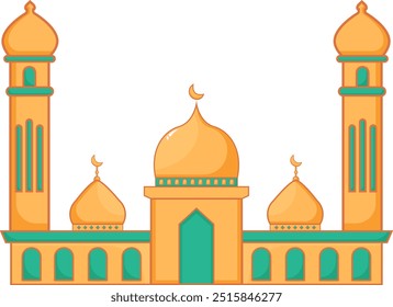The Islamic Building Mosque Illustration