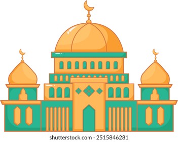 The Islamic Building Mosque Illustration