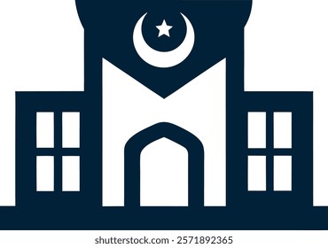 Islamic building them vector design 