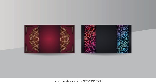 Islamic Burgundy And Multi Color Background For Canvas Artwork