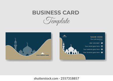 Islamic business card design template