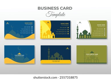 Islamic business card design template