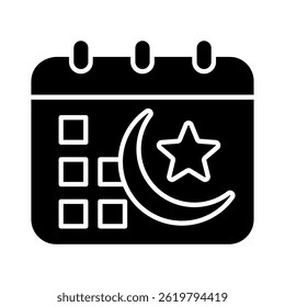 Islamic Calendar Icon Element For Design