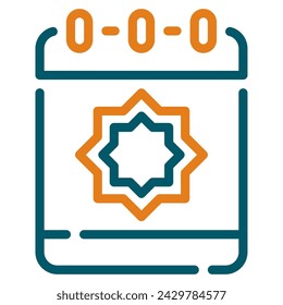 Islamic Calendar Icon Ramadan, for infographic, web, app, etc