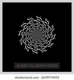 Islamic Calligraphy geometrical background seamless pattern with ornamental colorful detail of islamic art round mandala ornament.