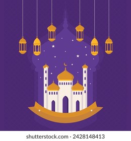 Islamic Celebration Vector and Card for Eid and Ramadhan 